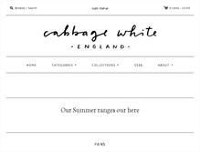 Tablet Screenshot of cabbagewhiteengland.com